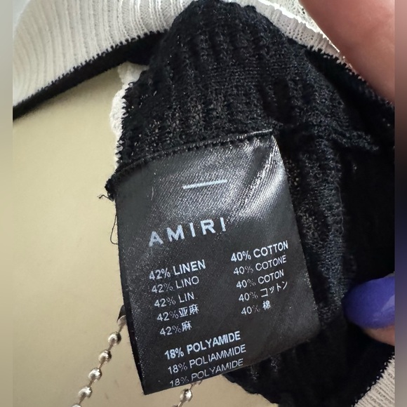 NWT Amiri Backless Multi-Stripe Sweater Dress in Brown/Black - Picture 11 of 16